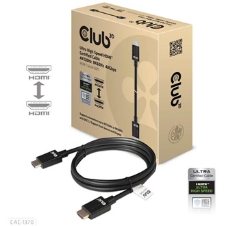 Club 3D CAC-1370 HDMI 2.1 -> HDMI 2.1 M/M video kábel 1.5m fekete
