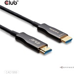 Club 3D CAC-1393 Hybrid AOC HDMI 2.1 -> HDMI 2.1 M/M adatkábel 60m fekete