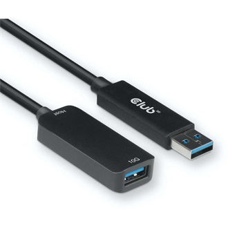 Club 3D CAC-1411 USB-A 3.2 Gen2 -> USB-A 3.2 Gen 2 M/F adatkábel hosszabbító 5m fekete
