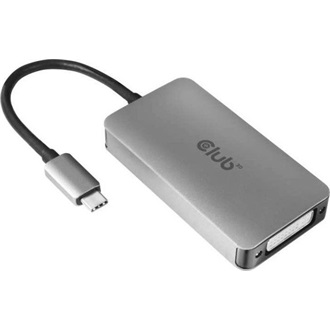 Club 3D CAC-1510-A USB-C -> DVI-D Dual Link M/F adapter 0.15m ezüst