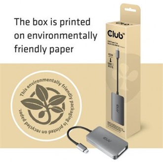 Club 3D CAC-1510-A USB-C -> DVI-D Dual Link M/F adapter 0.15m ezüst