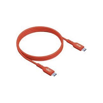Club 3D USB-C -> USB-C M/M adatkábel 1m narancssárga USB-IF, PD 240W