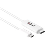 Club 3D CAC-1514 USB-C 3.1 Gen1 -> HDMI 2.0 M/M aktív video kábel 1.8m fehér