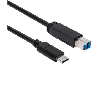 Club 3D USB-C 3.1 Gen2 -> USB-B 3.2 Gen2 M/M adatkábel 1m fekete