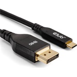 Club 3D CAC-1559 USB-C - DisplayPort 2.1 M/M video kábel 1m fekete