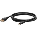 Club 3D CAC-1563 USB-C - DisplayPort 2.1 M/M video kábel 2m fekete