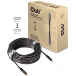 Club 3D CAC-1589 optikai USB-C 3.2 Gen2 AOC -> USB-C 3.2 Gen2 AOC M/M video kábel 20m fekete (4K@60Hz)