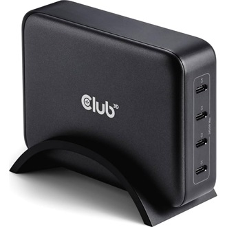Club 3D CAC-1918 240W univerzális hálózati töltő adapter fekete (GaN)