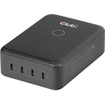 Club 3D CAC-1933 GaN 240W univerzális hálózati töltő adapter fekete