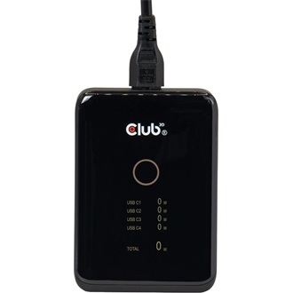 Club 3D CAC-1933 GaN 240W univerzális hálózati töltő adapter fekete