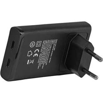 Club 3D CAC-1935 65W univerzális hálózati töltő adapter fekete GaN