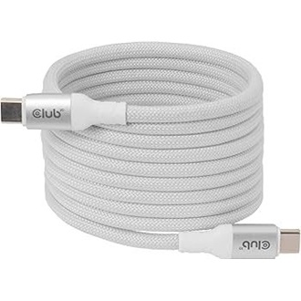 Club 3D CAC-3032 Magnetic-Coil USB-C - USB-C M/M töltőkábel 2m fehér