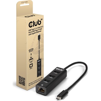 Club 3D CSV-1549 1Gb/s USB-C RJ45 hálózati adapter