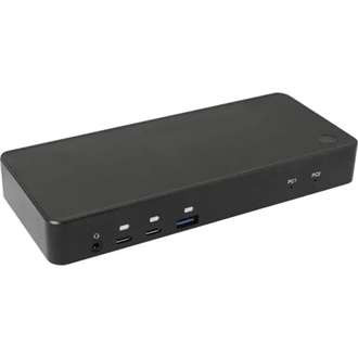 Club 3D CSV-1585 2-portos USB-C KVM switch fekete
