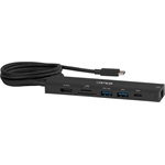 Club 3D CSV-2555 6-port 140W USB-C dokkoló fekete