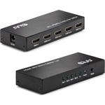 Club 3D CSV-1385 4-portos HDMI HDMI video splitter fekete