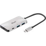 Club 3D CSV-1543 4-portos USB-C hub ezüst