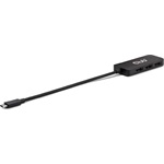 Club 3D CSV-1553 3-portos USB-C DisplayPort video splitter fekete