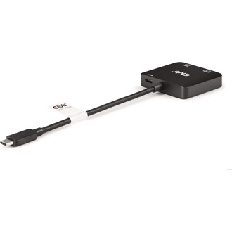 Club 3D CSV-1558 2-portos USB-C HDMI video splitter fekete (USB-C: 100W)