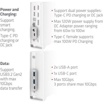 Club 3D CSV-1568 Triple Display 14-port USB-C dokkoló szürke