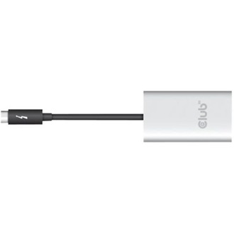 Club 3D CSV-1574 Thunderbolt 3 -> 2db HDMI 2.0 M/F video splitter 0.3m ezüst