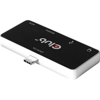 Club 3D CSV-1591 4-port 100W USB-C dokkoló fekete-ezüst