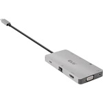 Club 3D CSV-1594 9-port 100W USB-C dokkoló ezüst