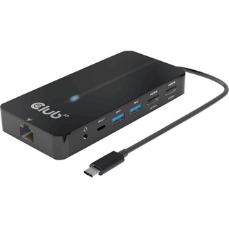 Club 3D CSV-1595 8-port USB-C dokkoló szürke