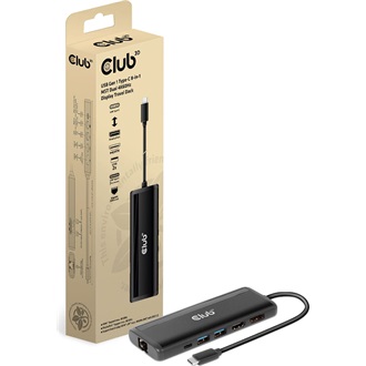Club 3D CSV-1597 Travel Dock 8-port 100W USB-C dokkoló fekete