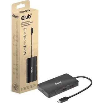 Club 3D CSV-1598 7-port 100W USB-C dokkoló fekete