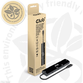 Club 3D CSV-1599 6-port 100W USB4 dokkoló (PD3.0) fekete