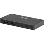 Club 3D CSV-2512 2-portos USB-C/A HDMI KVM switch fekete (100W; 4K60Hz)