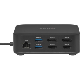 Club 3D CSV-2542 Quad DisplayLink 12-port 100W USB-C dokkoló fekete