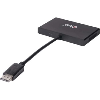 Club 3D CSV-6400 4-portos DisplayPort 1.2 DisplayPort video splitter fekete