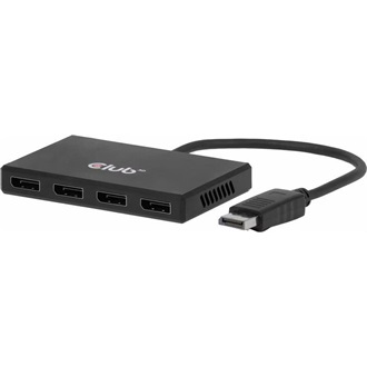 Club 3D CSV-7400 4-portos DisplayPort 1.4 DisplayPort hub fekete