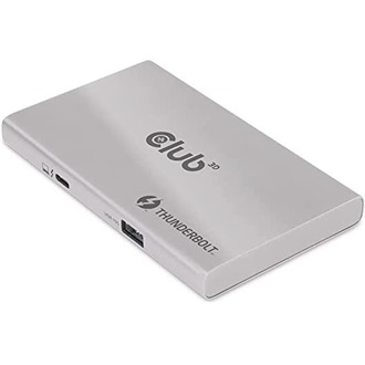 Club 3D Thunderbolt 4 Portable 5-in-1 5-portos USB3.2 Gen 2×1 A USB3.2 Gen 2×1 C hub ezüst