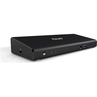Club 3D Triple 4K Charging Dock 60W USB-C dokkoló fekete