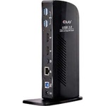 Club 3D USB-A/C Dual Display Docking Station 11-port USB-C/A dokkoló 4K60Hz fekete