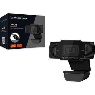 Conceptronic AMDIS03B 720P webkamera fekete