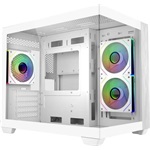 Cooler Master Elite 481 Wood táp nélküli ablakos MT Mini Tower számítógépház fehér