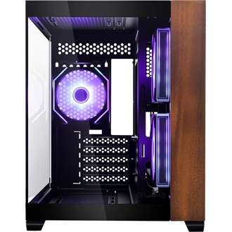 Cooler Master Elite 481 Wood táp nélküli ablakos MT Mini Tower számítógépház fekete