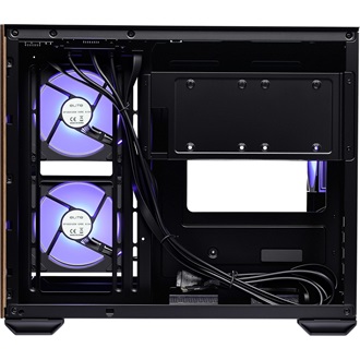 Cooler Master Elite 481 Wood táp nélküli ablakos MT Mini Tower számítógépház fekete