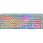 Cooler Master MK770 Bluetooth / vezeték nélküli / USB-C angol (US) gaming Kailh Box V2 Red mechanikus billentyűzet zöld-