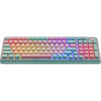 Cooler Master MK770 Bluetooth / vezeték nélküli / USB-C angol (US) gaming Kailh Box V2 Red mechanikus billentyűzet zöld-