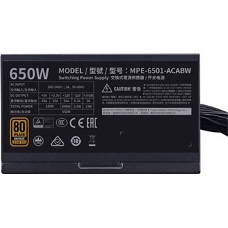 Cooler Master MWE 650 White V2 ATX desktop tápegység 650W 80+ BOX