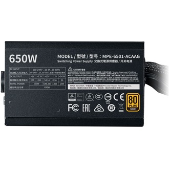 Cooler Master MWE Gold V2 ATX desktop tápegység 650W 80+ Gold BOX