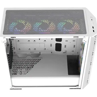 Cooler Master MasterBox 520 Mesh táp nélküli ablakos Mid Tower számítógépház fehér