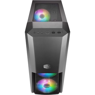 Cooler Master MasterBox MB500 ARBG táp nélküli ablakos Mid Tower számítógépház fekete