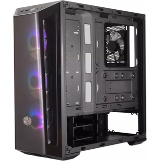 Cooler Master MasterBox MB520 ARBG táp nélküli ablakos Mid Tower számítógépház fekete