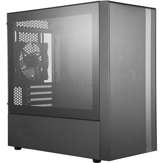 Cooler Master MasterBox NR400 táp nélküli ablakos MT Mini Tower számítógépház fekete (ODD nélkül)